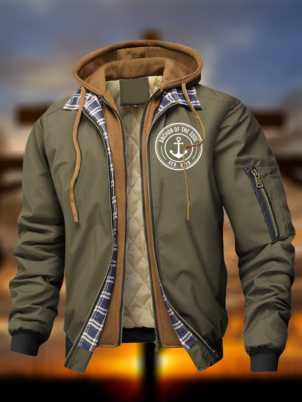 Anchor Of The Soul Hooded Bomber Jacket