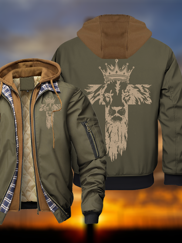 King of Kings Hooded Bomber Jacket