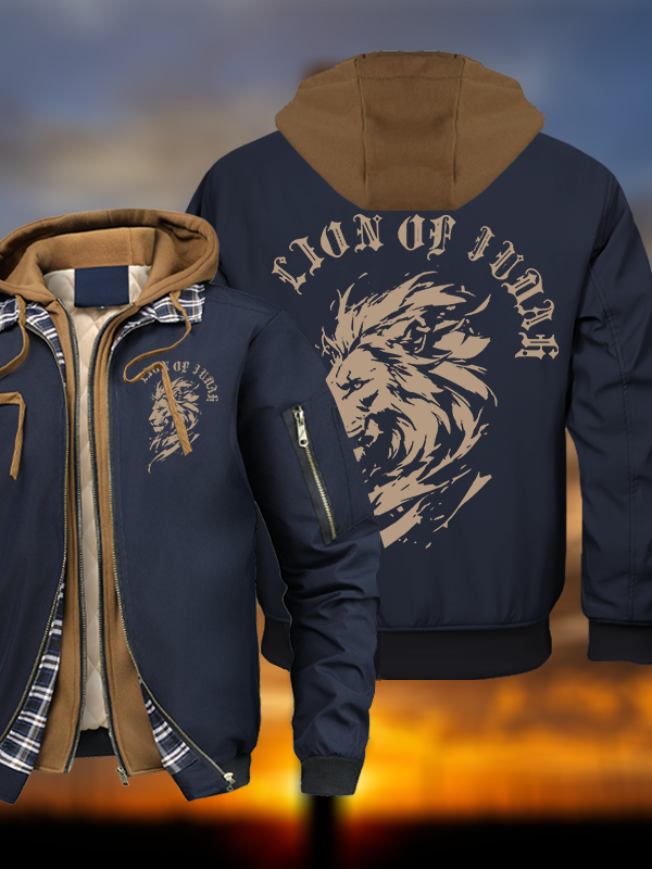 Lion Of Judah Hooded Bomber Jacket