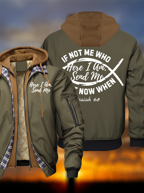 Send Me Hooded Bomber Jacket