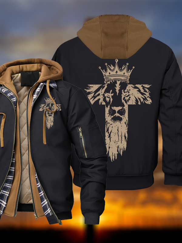 King of Kings Hooded Bomber Jacket