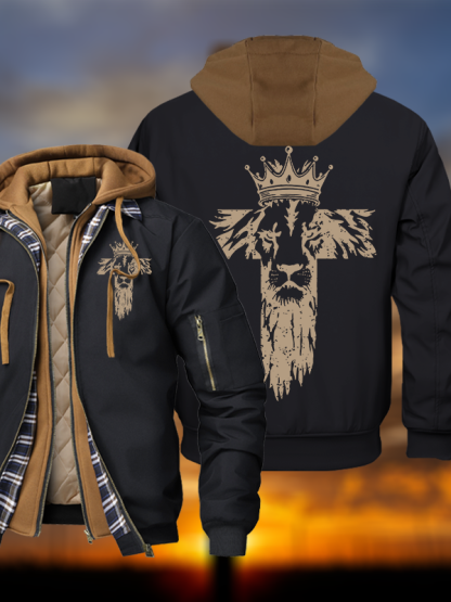 King of Kings Hooded Bomber Jacket