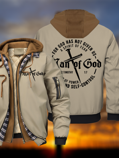 Man of God Hooded Bomber Jacket