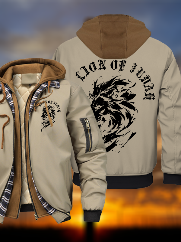 Lion Of Judah Hooded Bomber Jacket
