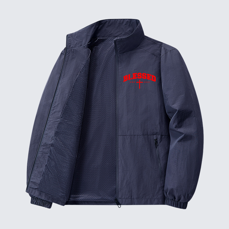 Blessed Cross Jesus God Christian Quick-Dry Lightweight Jacket