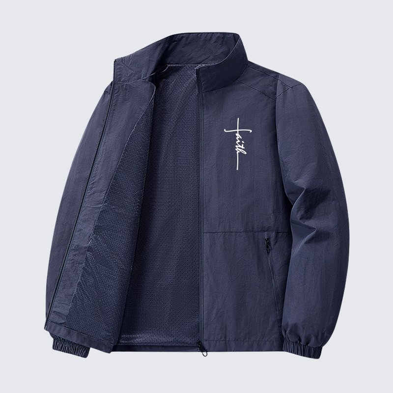 Faith Cross Jesus God Christian Quick-Dry Lightweight Jacket