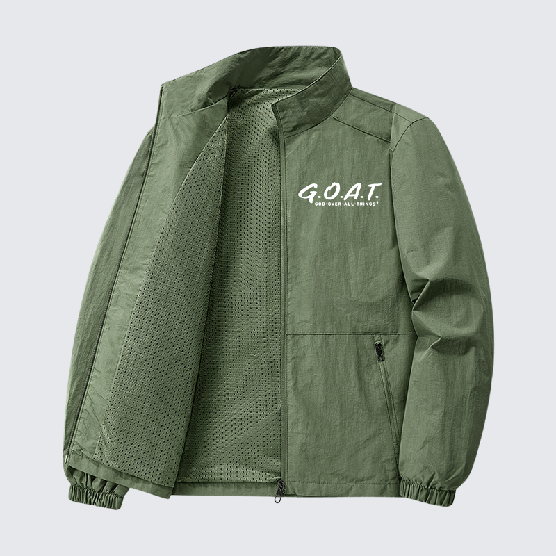 God Over All Things Jesus God Christian Quick-Dry Lightweight Jacket