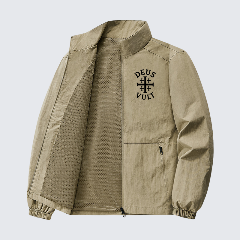 Deus Vult Jesus God Christian Quick-Dry Lightweight Jacket