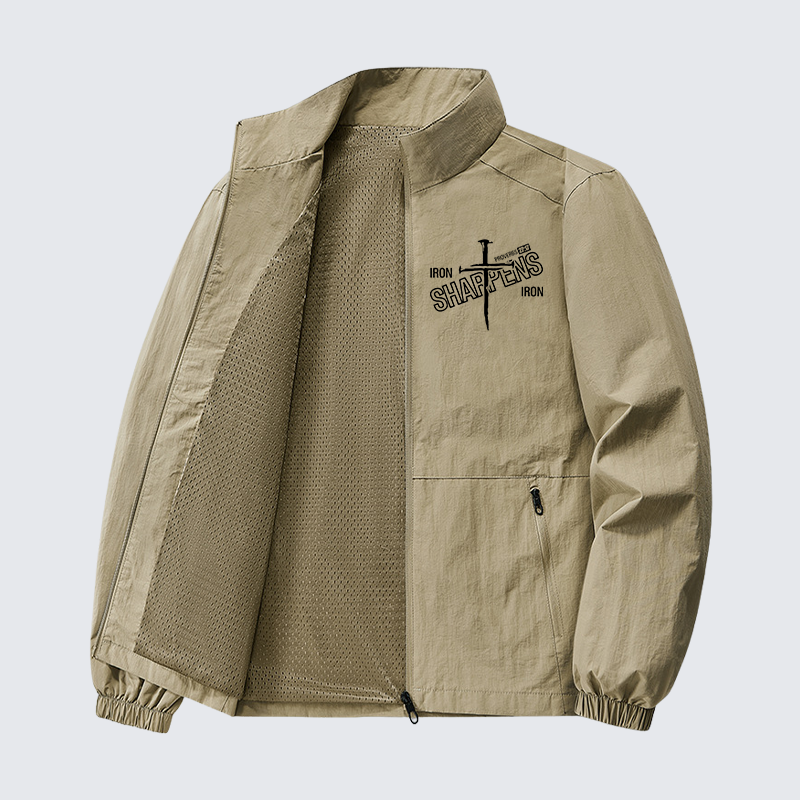 Iron Sharpens Jesus God Christian Quick-Dry Lightweight Jacket