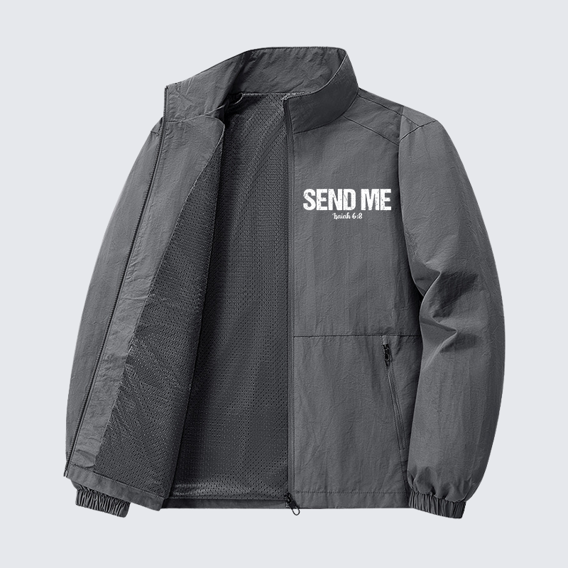 Isaiah 6:8 - SEND ME Jesus God Christian Quick-Dry Lightweight Jacket