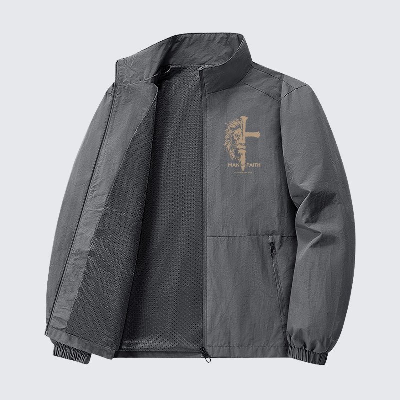 Man of Faith Jesus God Christian Quick-Dry Lightweight Jacket