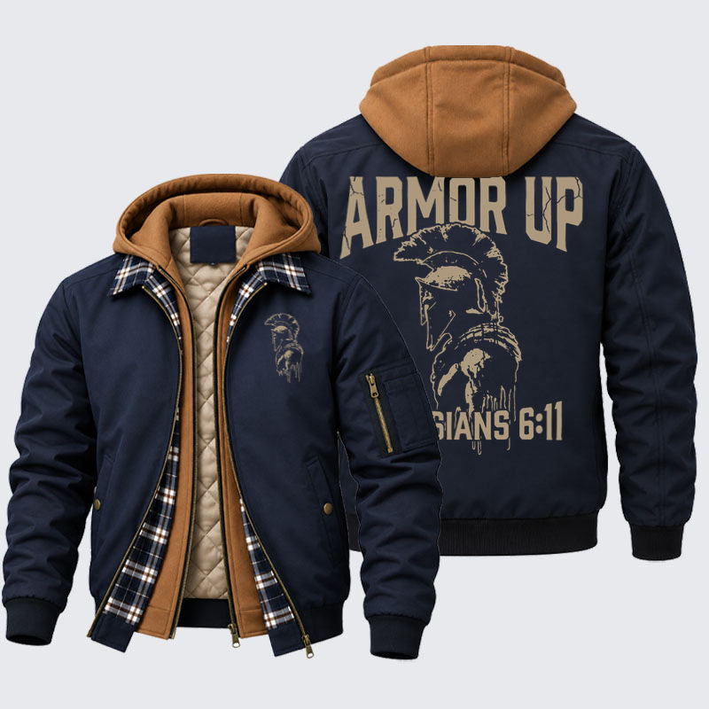 Hooded Bomber Jacket - Armor Up