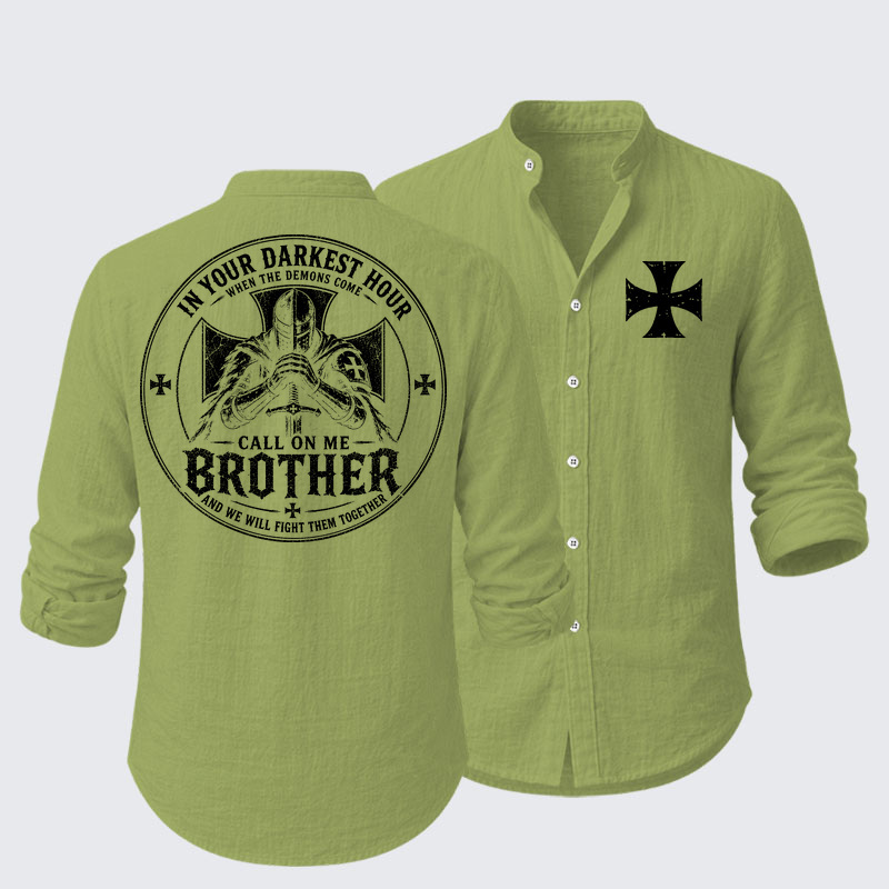 Call On Me Brother – Knights of Faith Resort Casual Shirt