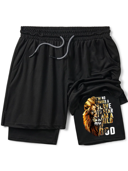 I'm No Longer A Slave To Fear I Am A Child Of God Christian Performance Shorts