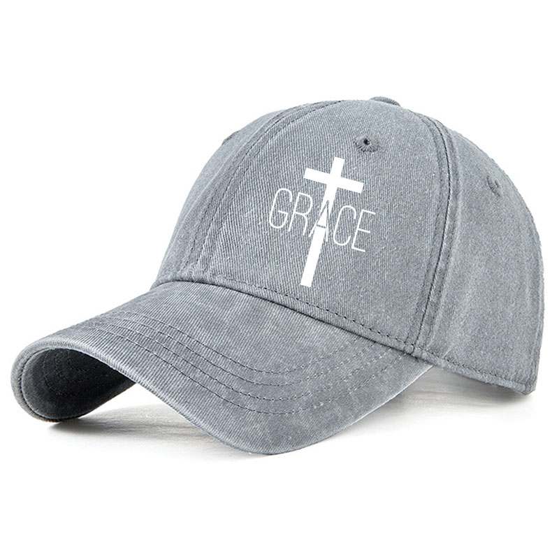 Heritage Washed Cap - Grace Cross