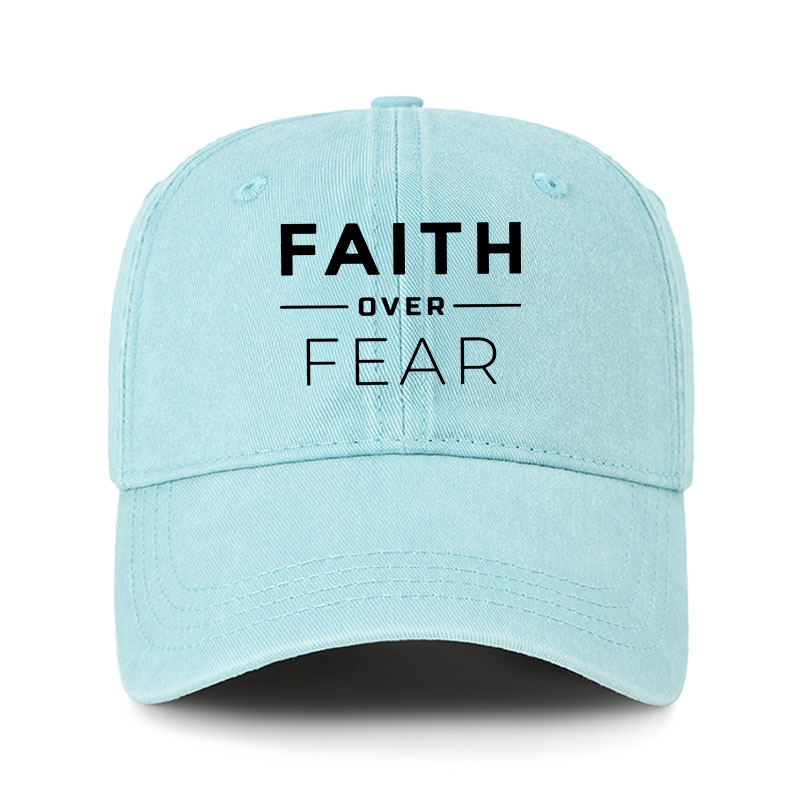 Heritage Washed Cap - Faith Over Fear 