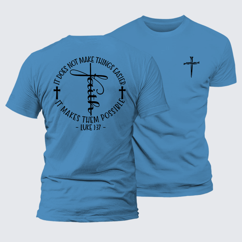 Man Of God Husband Dad Jesus God Christian Cotton T-Shirt