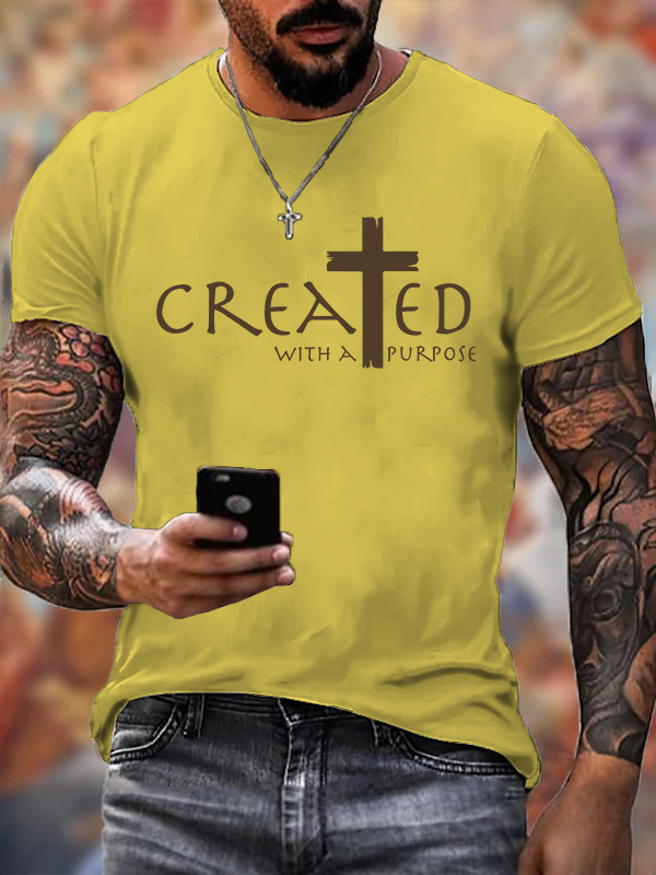 Created with a Purpose Cotton T-Shirts