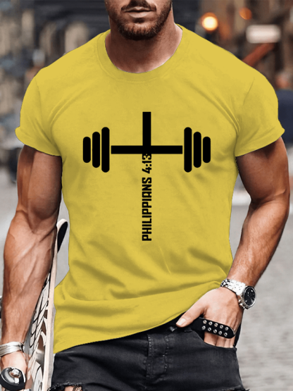Christian Fitness Philippians 4:13 Casual T-Shirt