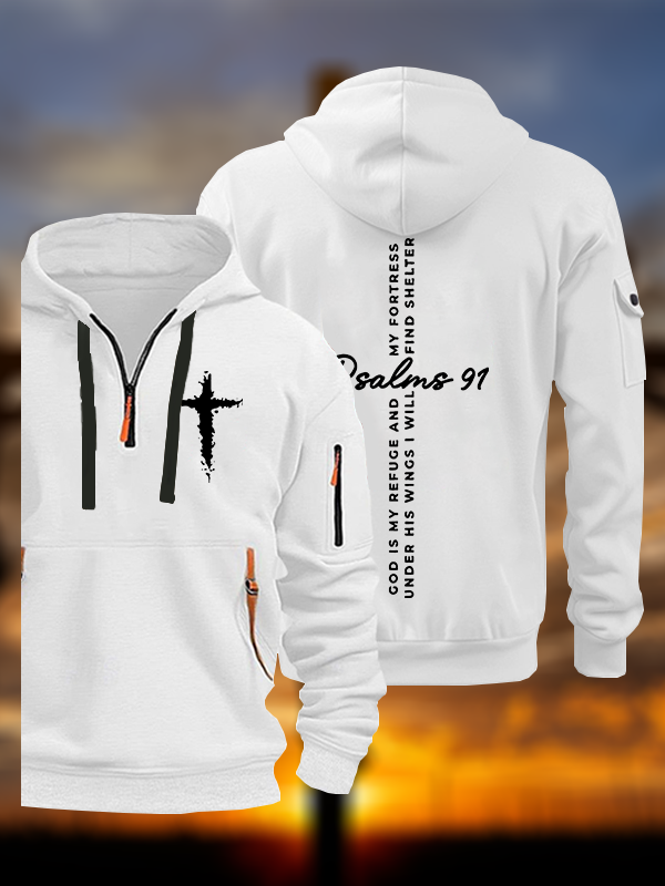 Psalm 91 Jesus God Christian Zipper Hoodies