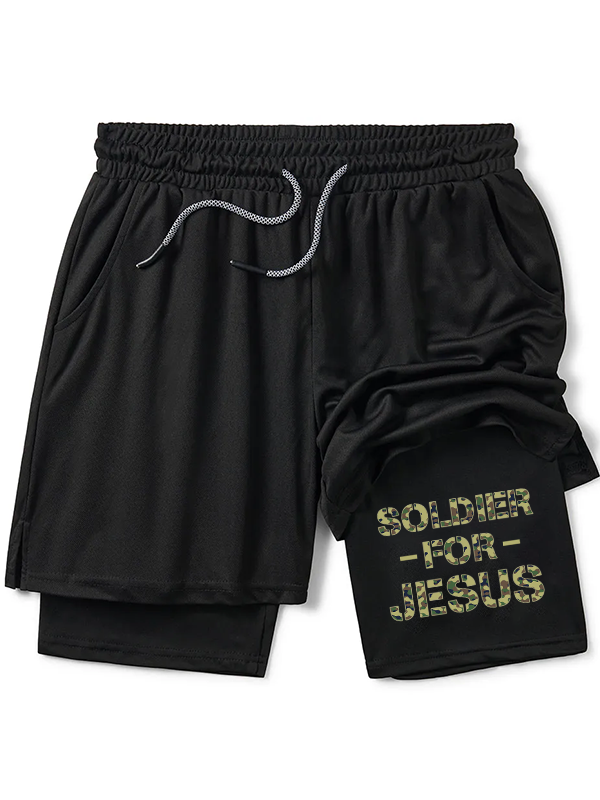 Soldier For Jesus Christian Performance Shorts