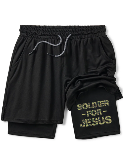 Soldier For Jesus Christian Performance Shorts