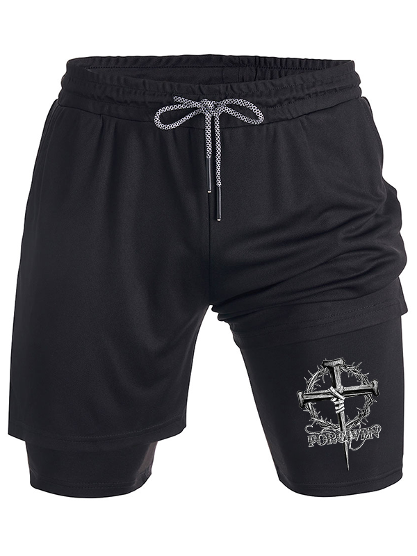 Cross Forgiven Christian Performance Shorts