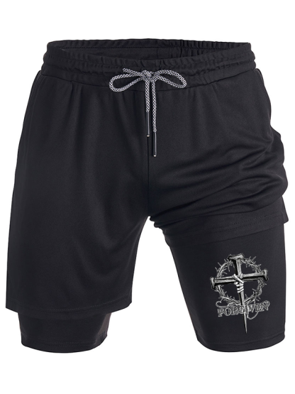 Cross Forgiven Christian Performance Shorts