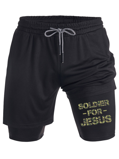 Soldier For Jesus Christian Performance Shorts