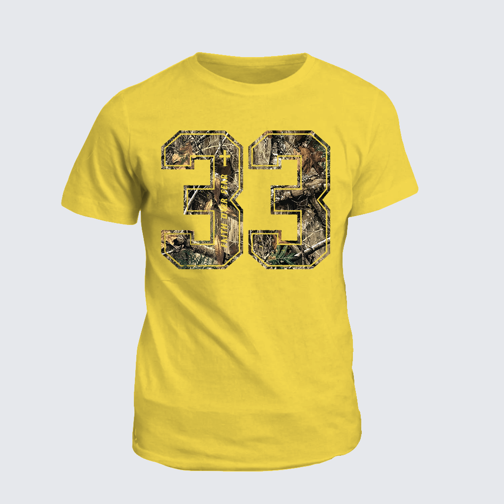 Faith Over Fear Jesus God Christian Cotton T-Shirt