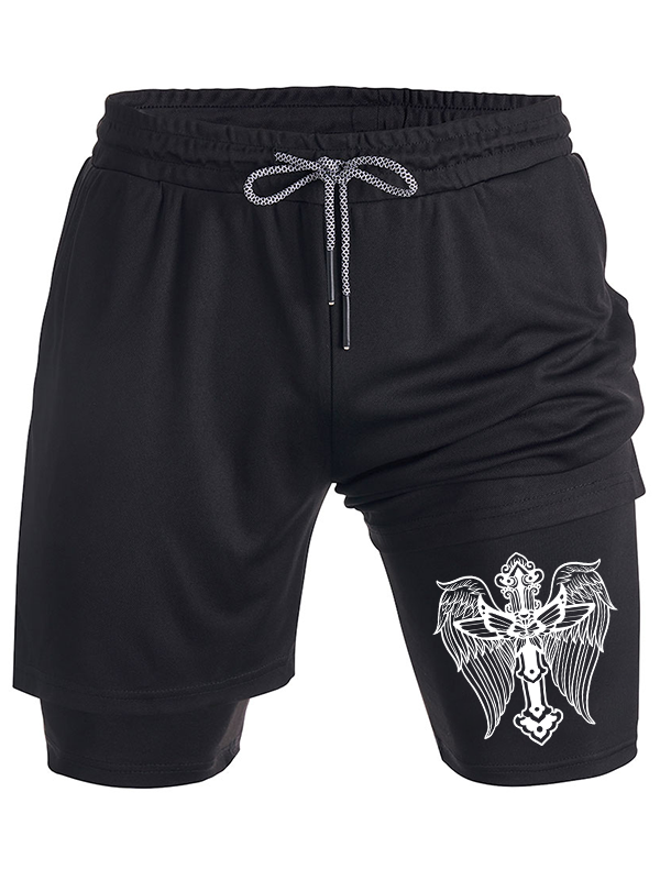 Cross wing Christian Performance Shorts