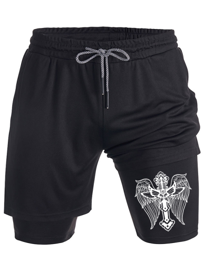 Cross wing Christian Performance Shorts