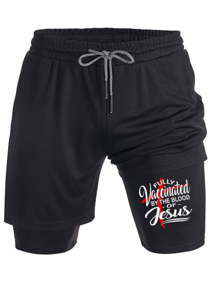 Fully Vaccinated By The Blood Of Jesus Christian Performance Shorts
