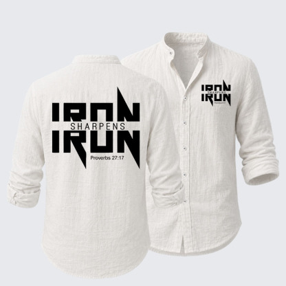  IRON SHARPENS IRON Proverbs 27:17 Resort Casual Shirt