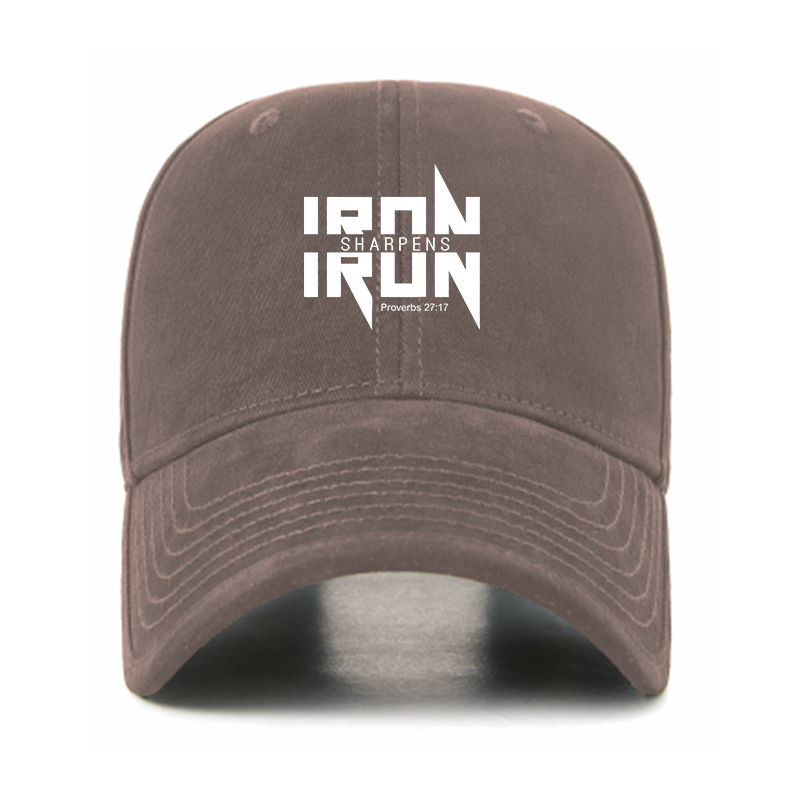 IRON SHARPENS IRON Proverbs 27:17 Christian Hats