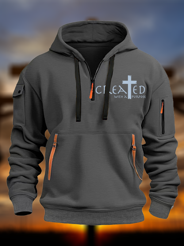 Created with a Purpose  Zipper Hoodies