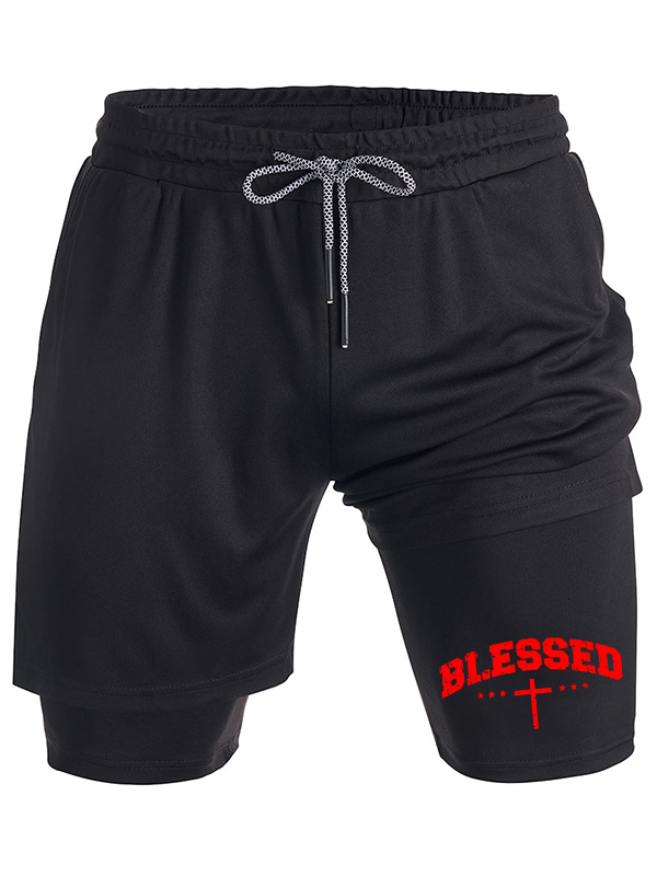 Blessed Cross Christian Performance Shorts