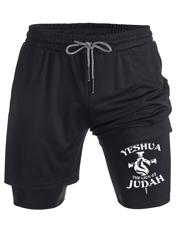 Yeshua as the Lion of Judah Christian Performance Shorts