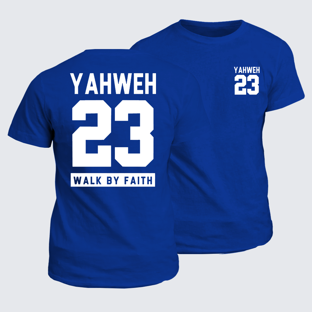 Walk By Faith Jesus God Christian Cotton T-Shirt