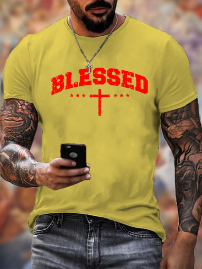Blessed Cross Cotton  T-Shirt