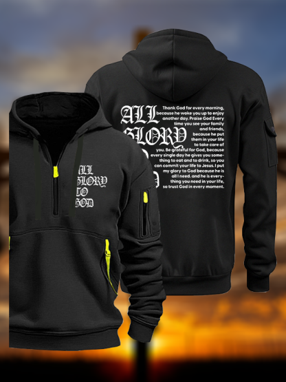 All Glory To God Jesus God Christian Zipper Hoodies