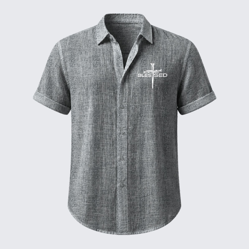 Cross Blessed Short Sleeve Shirt