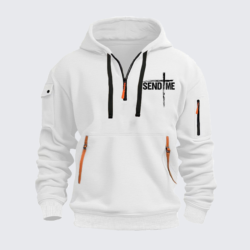Zipper Hoodies – Send Me – Christian Cross Faith