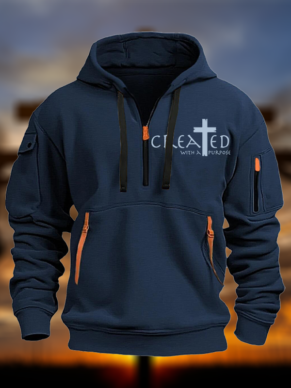 Created with a Purpose  Zipper Hoodies