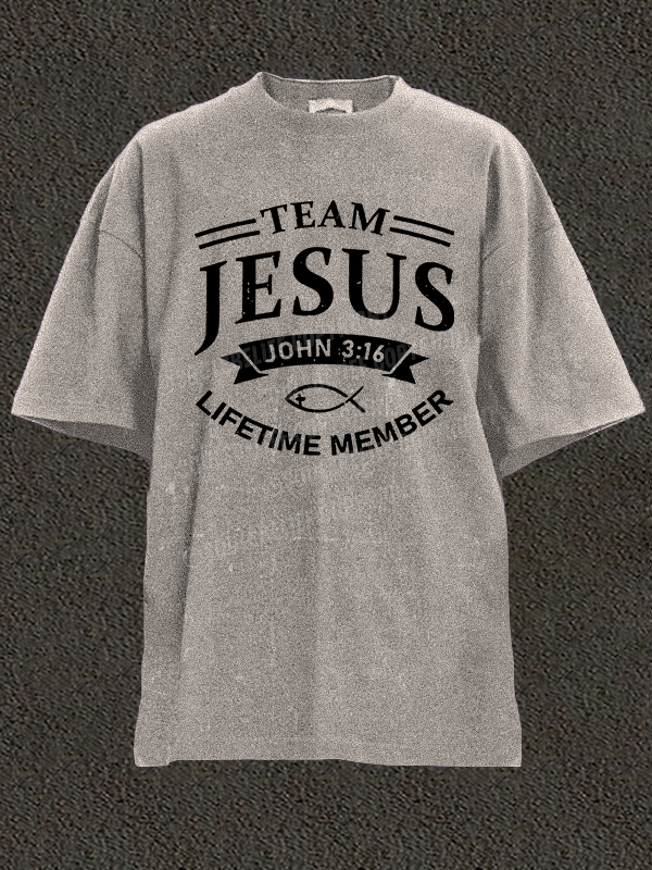 Jesus Team Christian Washed T-Shirt