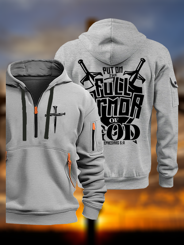 Put on The Full Armour of God Jesus God Christian Zipper Hoodies
