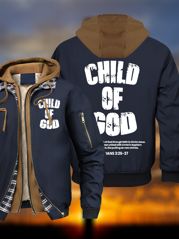 Child Of God Warm Hooded Bomber Jacket