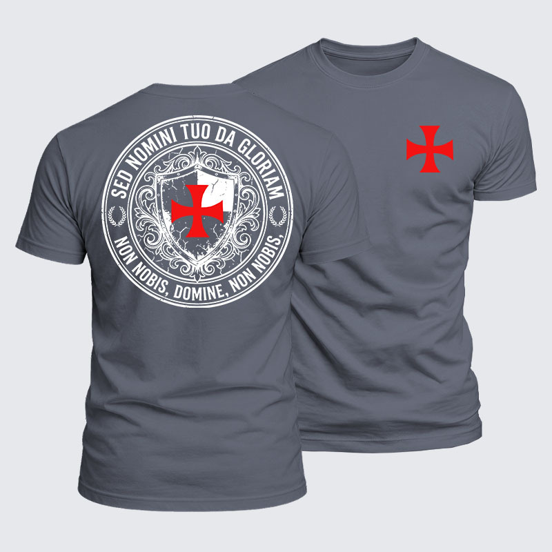 Luxe Mercerized Cotton Tee - Non Nobis Domine, Non Nobis, Sed Nomini Tuo Da Gloriam