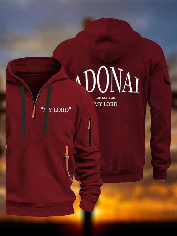 Adonai Jesus God Christian Zipper Hoodies