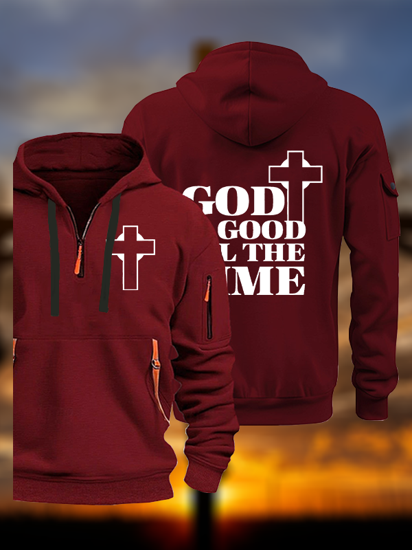 God Is Good Jesus God Christian Zipper Hoodies